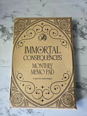 Fairyloot Immortal Consequences Inspired Monthly Memo Pad